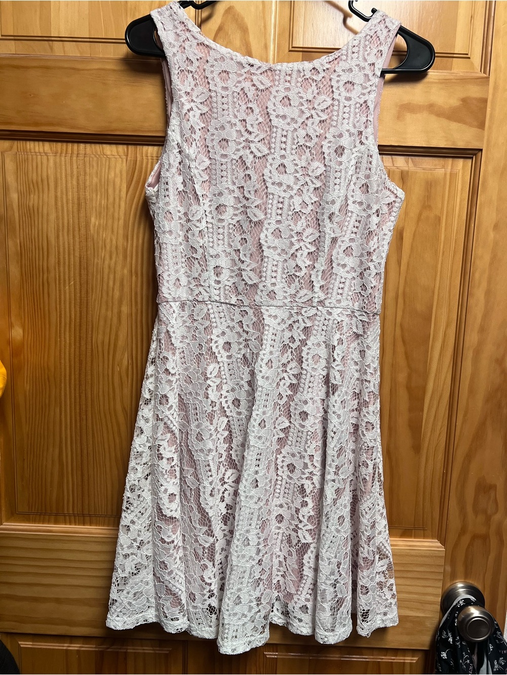Speechless Pink Lace Midi Dress